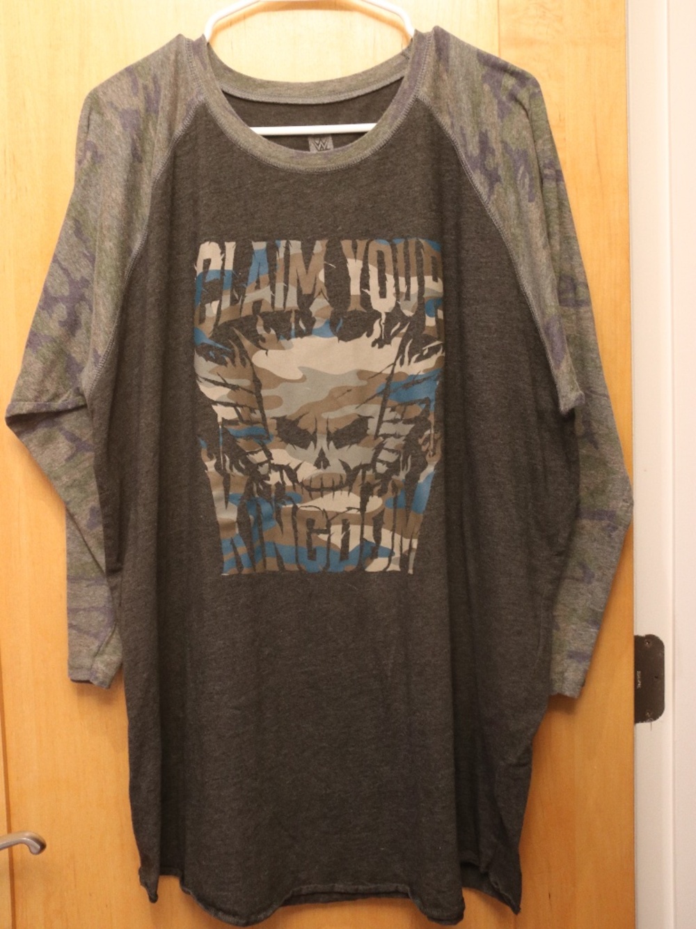 WWE American Nightmare 3/4 Sleeve, Men's Tee, Size XXL